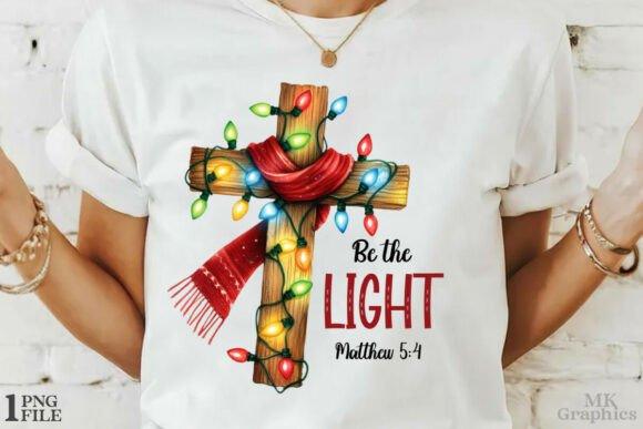 Be the Light PNG, Mathew 514, Christian T-Shirt Designs