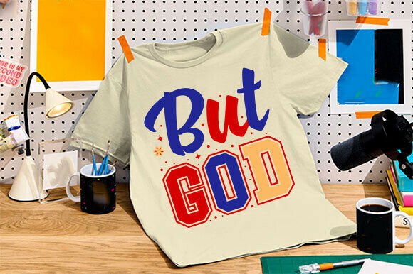 But God SVG Preppy Christian PNG for T-Shirt Designs