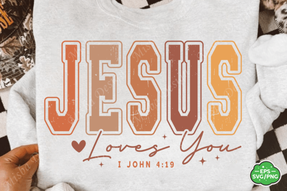 Christian Fall SVG: Jesus Loves You T-Shirt Designs