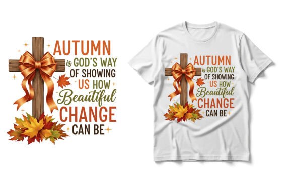 Christian Fall T-Shirt Design Autumn I
