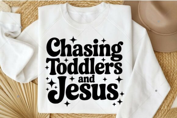 Christian Mom SVG PNG: Chasing Jesus T-Shirt Designs