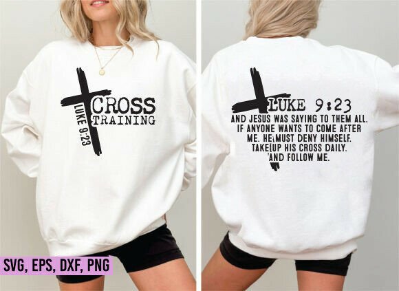 Cross Training Jesus SVG: T-Shirt Designs