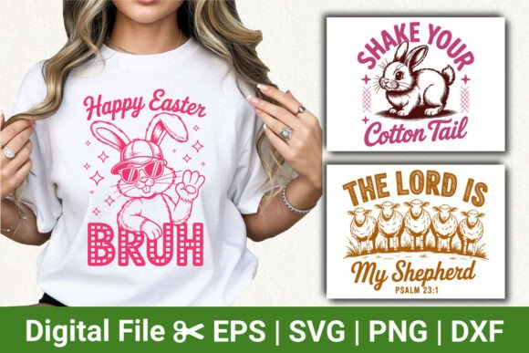 Funny Easter SVG, Christian Jesus SVG & T-Shirt Designs