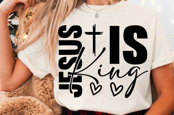 Jesus is King SVG: Christian T-Shirt Designs