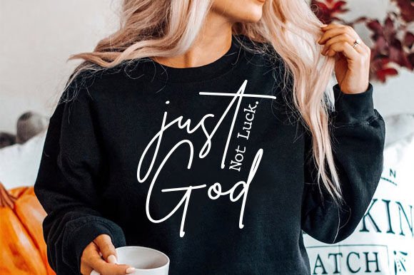 Just God Christian Quote PNG SVG for T-Shirt Designs