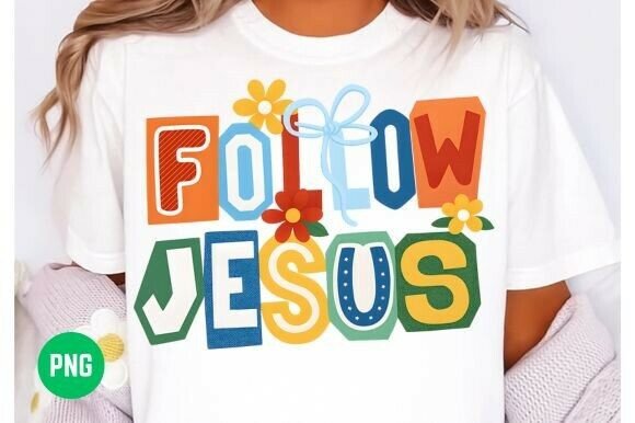 Preppy Jesus Design PNG for T-Shirt Designs